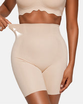 Women's High Waist Seamless Tummy Lifting Buttocks Breathable Shaping Shorts