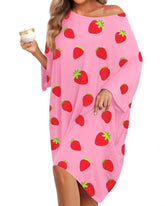 Women's Casual Printed Short Sleeves With Pockets Loose and Comfortable Home Wear