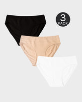 Comfort Cotton Mid-Rise Brief Panties (3/5 Pack)