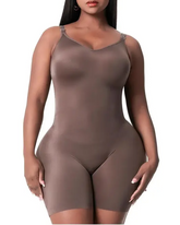 Comfy Tummy Control Shapewear Bodysuit Mid Thigh With Built-In Bra