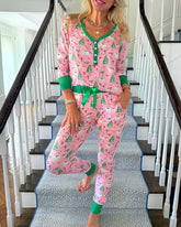 Christmas Casual Comfortable Home Pajama Set
