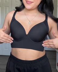 V-neck Wide Back Underwire Long Body Shaping Push-up Bra