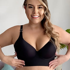Full-Coverage Back Smoothing Bra-Black (2 Pack)