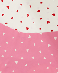 High-Waisted Heart Print Invisible Panties