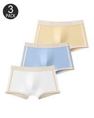 Men's Mid-Rise Simple Breathable Boxer Briefs