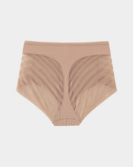 Seamless Breathable Lace Mid-Rise Panties