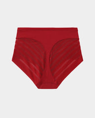 Seamless Breathable Lace Mid-Rise Panties