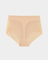 Seamless Breathable Lace Mid-Rise Panties