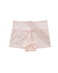 Sexy Hollow-Out Lace Mid-Rise Breathable Boyshorts
