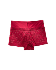 Sexy Hollow-Out Lace Mid-Rise Breathable Boyshorts