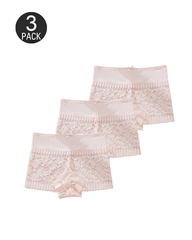 Sexy Hollow-Out Lace Mid-Rise Breathable Boyshorts