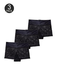Sexy Hollow-Out Lace Mid-Rise Breathable Boyshorts