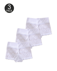 Sexy Hollow-Out Lace Mid-Rise Breathable Boyshorts