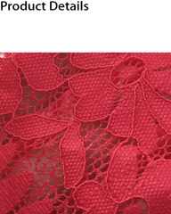 Sexy Hollow-Out Lace Mid-Rise Breathable Boyshorts