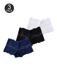 Sexy Low-Rise Lace Seamless Panties with Cotton Crotch