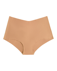 High-Waisted Heart Print Invisible Panties