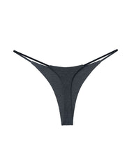 Double-Layer String Cotton T-Back Thong