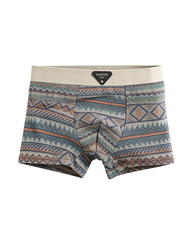 Ethnic Style Comfortable Mid-Rise Cotton Boxer Briefs