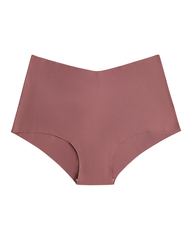 High-Waisted Heart Print Invisible Panties