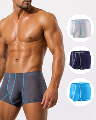 Men’s Ice Silk Comfortable Breathable Large Pouch Boxer Briefs