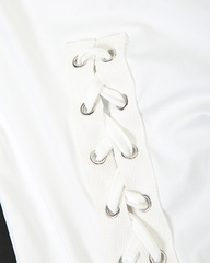 Sexy Tie-Up Tank Top & Lace-Up Pants Two-Piece Set