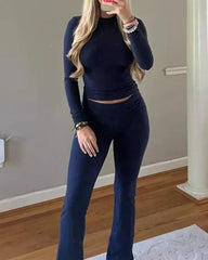 Long Sleeve Cotton Jersey Lounge Set