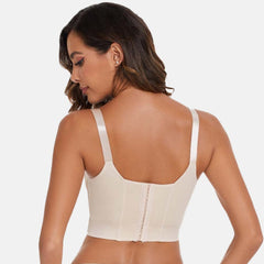 Push-Up Back Smoothing Bra - Beige (2 PACK）