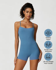 Lightweight Comfort Workout Jumpsuit Shorts