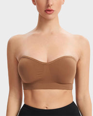 Non-Slip Bandeau Seamless Wireless Strapless Bra