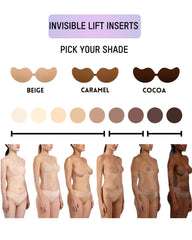 Mango Shaped Breathable Self-Adhesive Invisible Bra (2 Pairs)