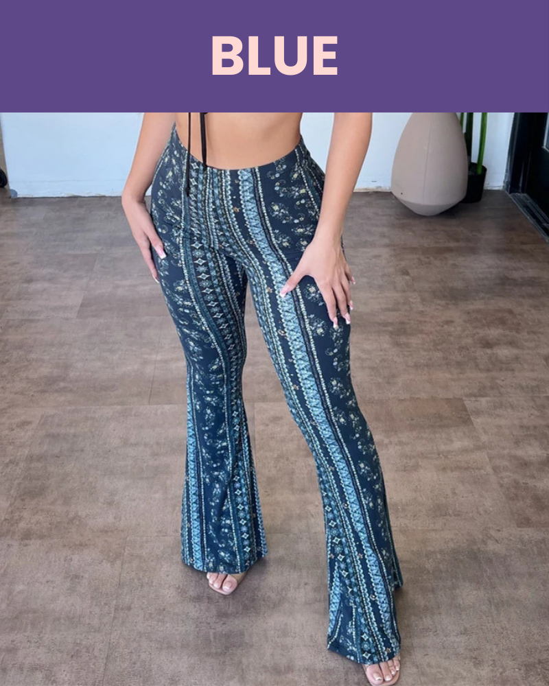 Booty Lifting Boho Flare Pants