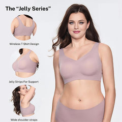 ShySilk Jelly Plus Size Friendly T-shirt Seamless Bra