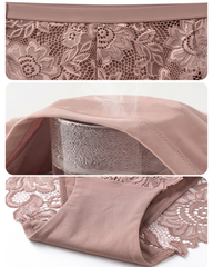 3-Pack Breathable Sexy Floral Lace Panties