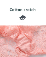 Sexy Low-Rise Lace Seamless Panties with Cotton Crotch