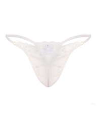 Underwire Push-Up Mesh Lace Spliced Fitted Nightgown