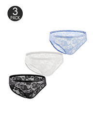 Men's Sexy Sheer Lace Briefs