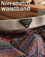 Ethnic Style Comfortable Mid-Rise Cotton Boxer Briefs