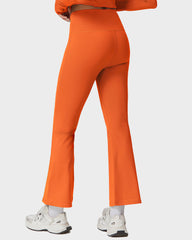 V-Cross Waist Active Flare Pants