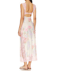 Sexy Floral Lace Cutout Bodycon Dress