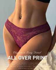 5-Pack Sexy Lace Openwork Seamless Thongs