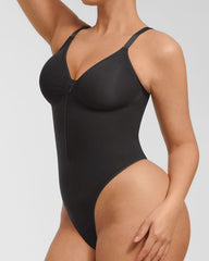 Women's Solid Color Tummy Tuck Seamless Zipper Body Shaper