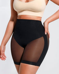 Women's Tummy Slimming Legs Back Low Waist Close-Fitting Mesh Body Shaping Buttocks Shorts
