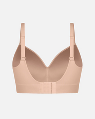 Women's Solid Color No-Wire Push-Up Seamless Comfortable Full Cup Bra