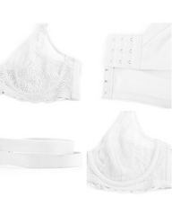 Women's Mermaid Scale Lace Unlined Bra