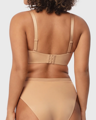 Women's Unlined Seamless Comfort Non-slip Underwire Plus Size Bandeau Strapless Bra