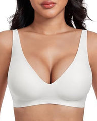 Seamless Deep V Push-Up Wireless Bra