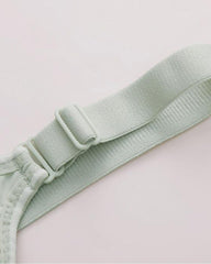 Women's Adjustable Support Straps Wirefree Comfort Push Up Jacquard Bra