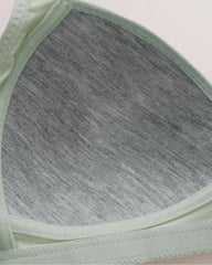 Women's Adjustable Support Straps Wirefree Comfort Push Up Jacquard Bra