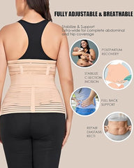 3-in-1 Postpartum Abdominal, Waist and Pelvic Support Recovery Girdle