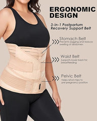 3-in-1 Postpartum Abdominal, Waist and Pelvic Support Recovery Girdle